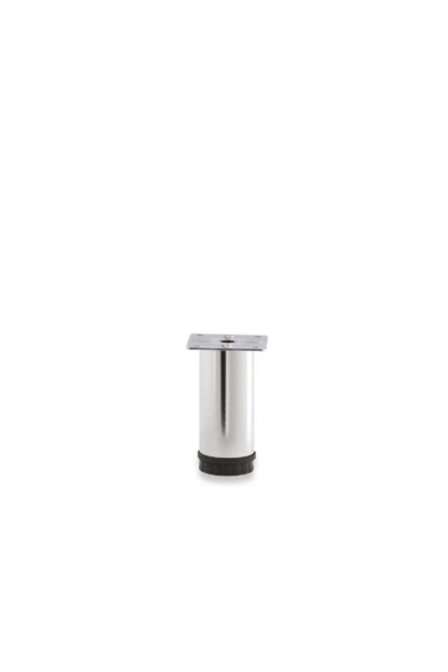 Baza Ayağı Plastik Pingolu Ø 42 Mm 8 Cm Krom