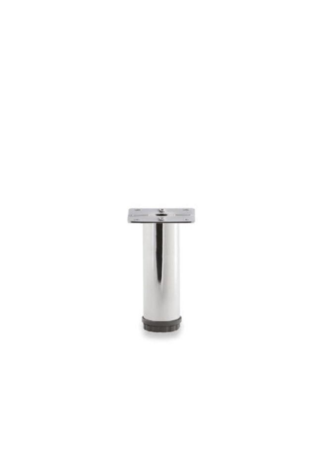Baza Ayağı Plastik Pingolu Ø 42 Mm 10 Cm Krom