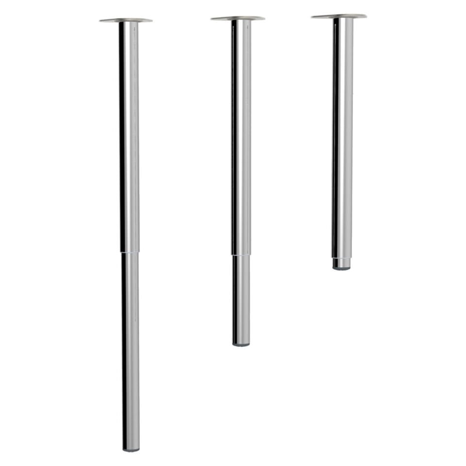 Teleskopik Masa Ayağı Ø 48  42 Mm 58100 Cm Krom 4 Adet